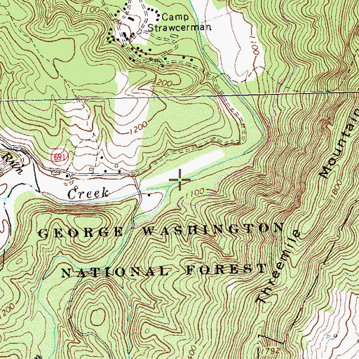 Topographic Map of Riles Run, VA