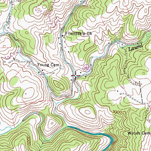 Topographic Map of Ripshin Creek, VA