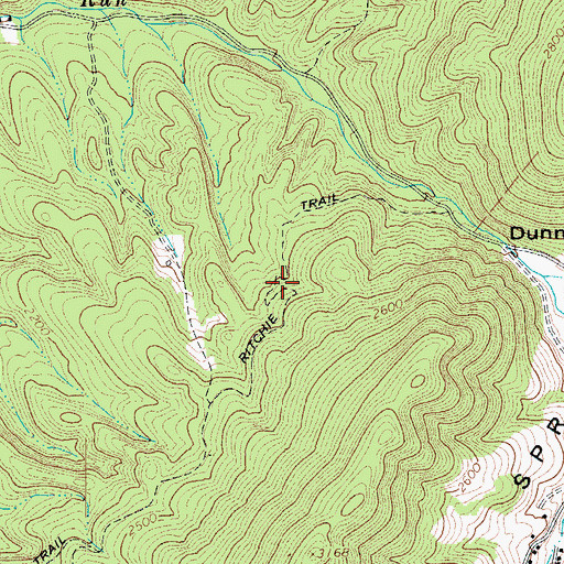 Topographic Map of Ritchie Trail, VA