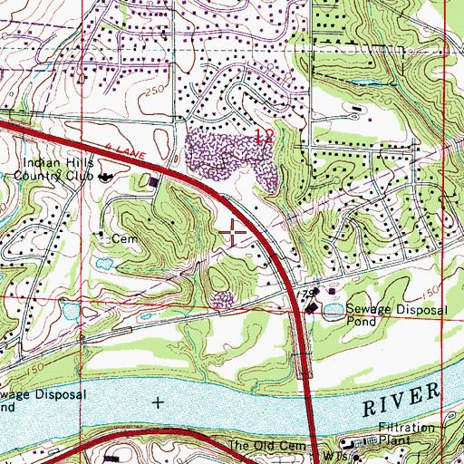 Topographic Map of Tuscaloosa Surgical Center, AL