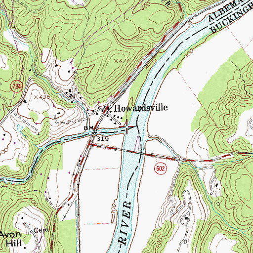 Topographic Map of Rockfish River, VA