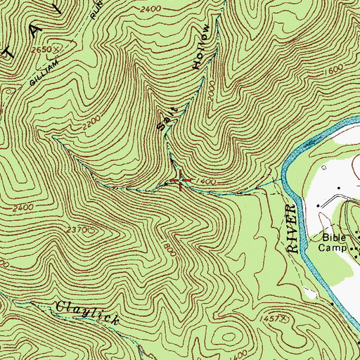 Topographic Map of Salt Hollow, VA