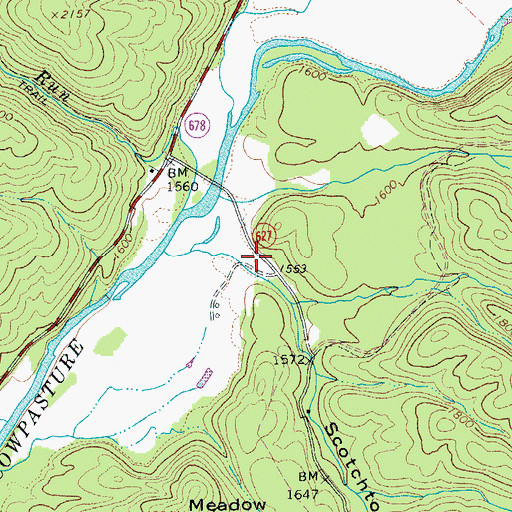 Topographic Map of Scotchtown Draft, VA