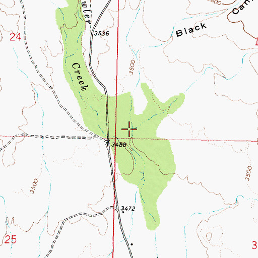 Topographic Map of Black Canyon, AZ