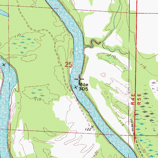 Topographic Map of Vancleave Bar, AL