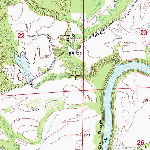 Topographic Map of Venable Creek, AL