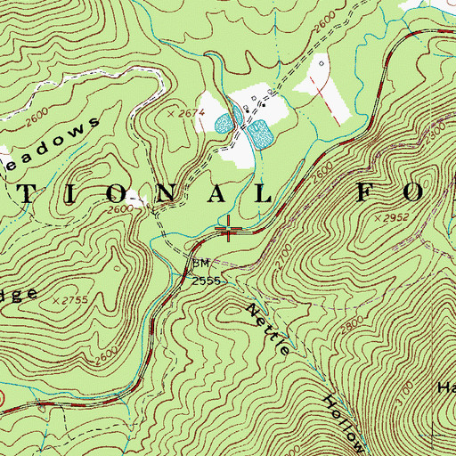 Topographic Map of North Fork Stony Creek, VA