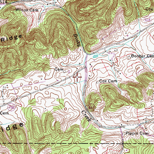 Topographic Map of Rich Valley, VA