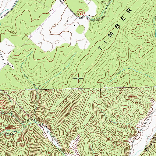 Topographic Map of Timber Ridge, VA