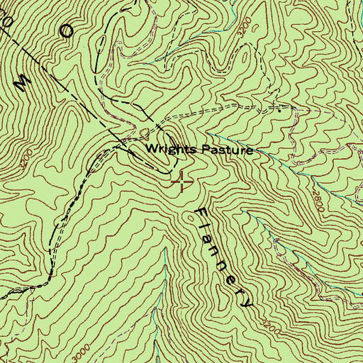 Topographic Map of Wrights Pasture, VA