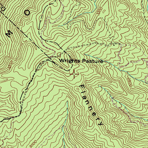 Topographic Map of Wrights Pasture, VA