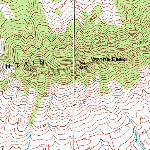 Topographic Map of Wynne Peak, VA