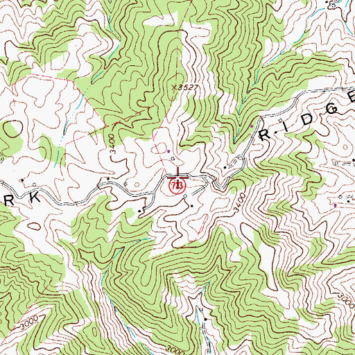 Topographic Map of York Ridge, VA