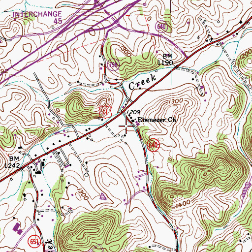 Topographic Map of Shay Hollow, VA