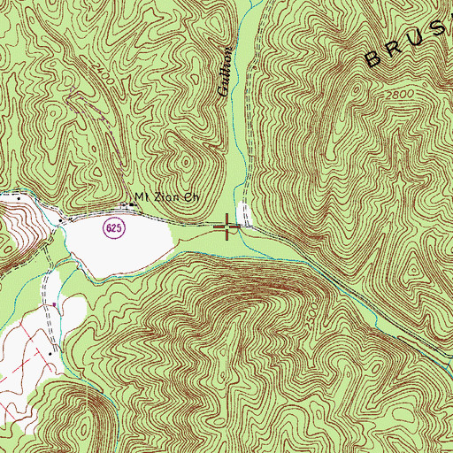 Topographic Map of Six Valley, VA