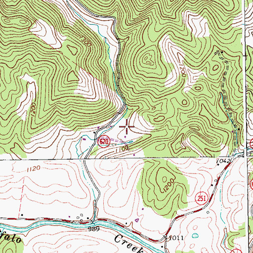 Topographic Map of Spring Valley, VA