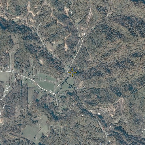 Aerial/Satellite Image of Spruce Pine Branch, VA