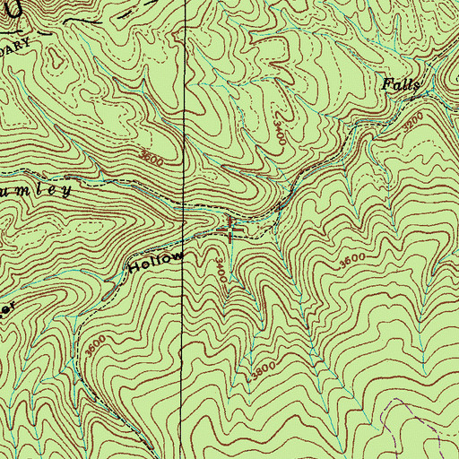 Topographic Map of Stagger Hollow, VA