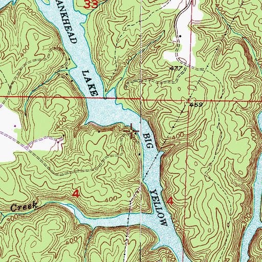Topographic Map of Williams Camp, AL