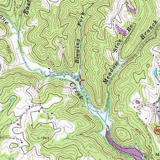 Topographic Map of Star Branch, VA