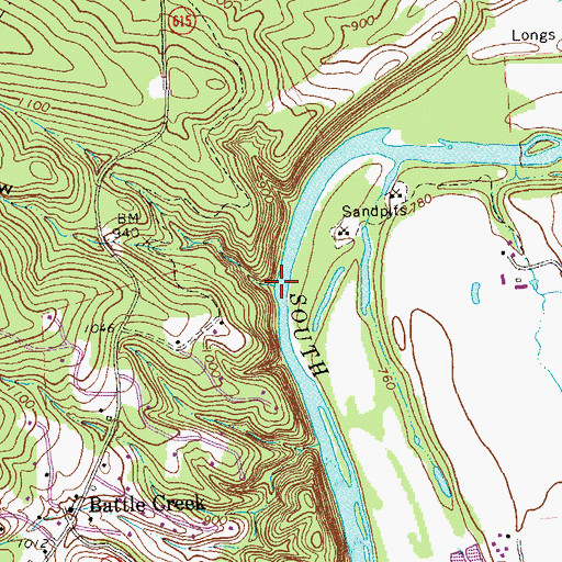 Topographic Map of Stark Hollow, VA