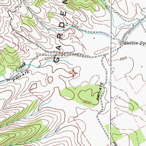 Topographic Map of Station Spring Creek, VA