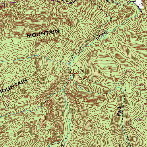 Topographic Map of Stidham Fork, VA