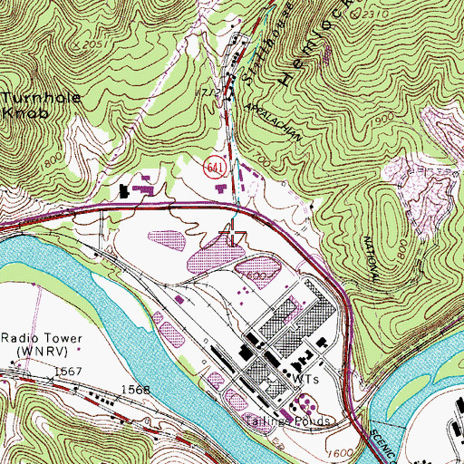 Topographic Map of Stillhouse Branch, VA