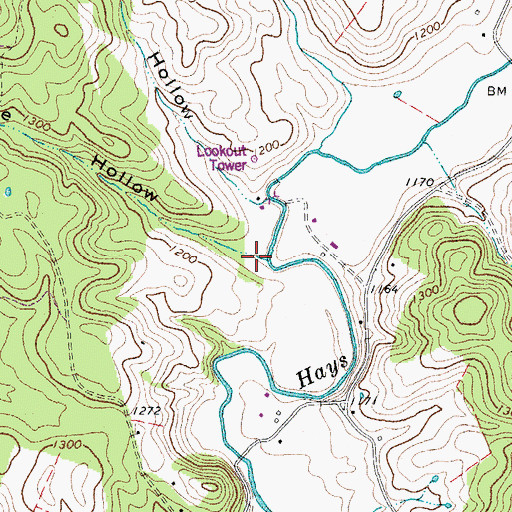 Topographic Map of Stillhouse Hollow, VA