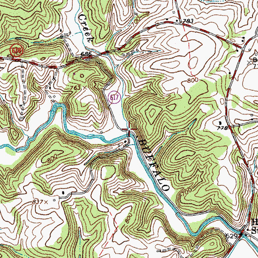 Topographic Map of Stonehouse Creek, VA