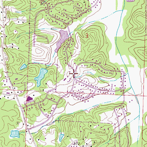 Topographic Map of Woodland Forest Country Club, AL