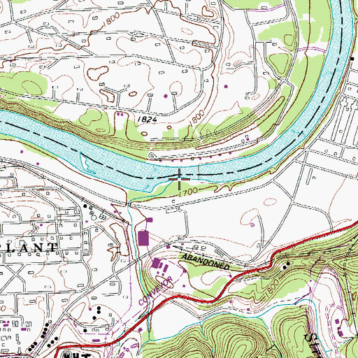 Topographic Map of Stroubles Creek, VA