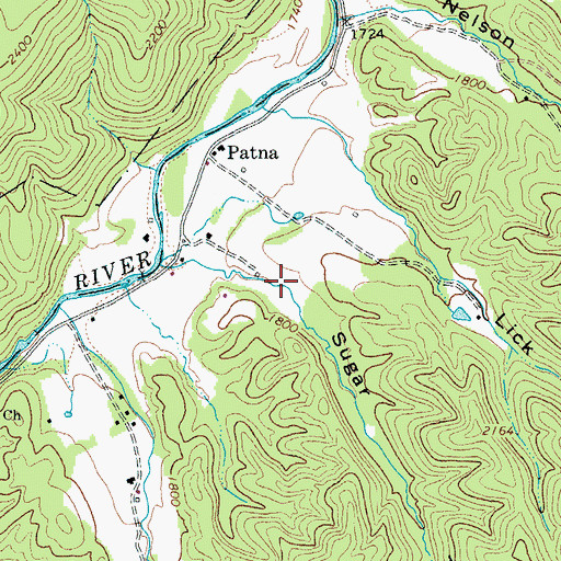 Topographic Map of Sugar Tree Draft, VA