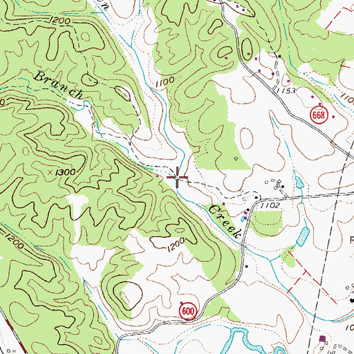 Topographic Map of Sukey Johnson Branch, VA