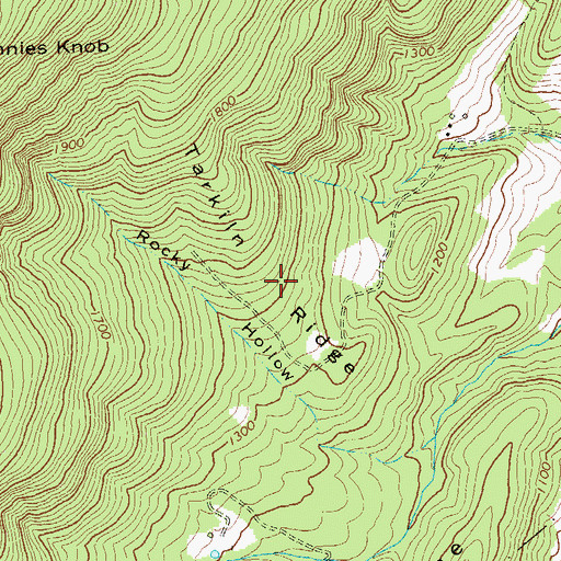 Topographic Map of Tarkiln Ridge, VA