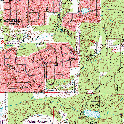Topographic Map of Sowers of the Word Church, AL