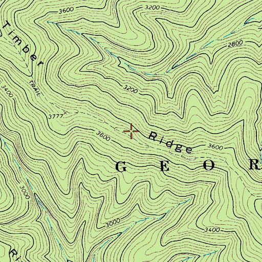 Topographic Map of Timber Ridge Trail, VA