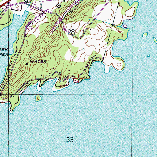 Topographic Map of Skyline Shores, AL