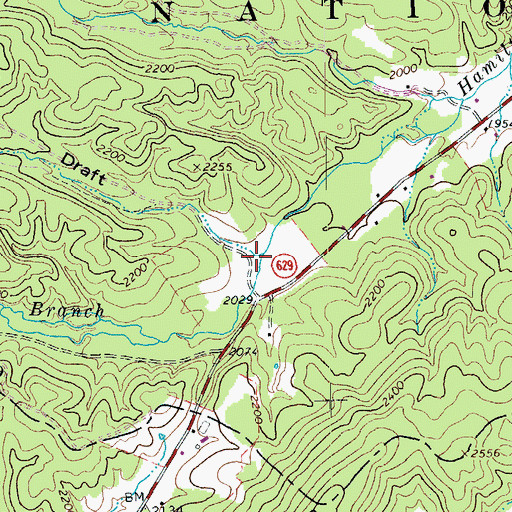 Topographic Map of Tom Lee Draft, VA
