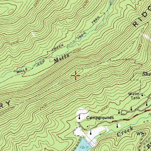 Topographic Map of Torry Ridge, VA