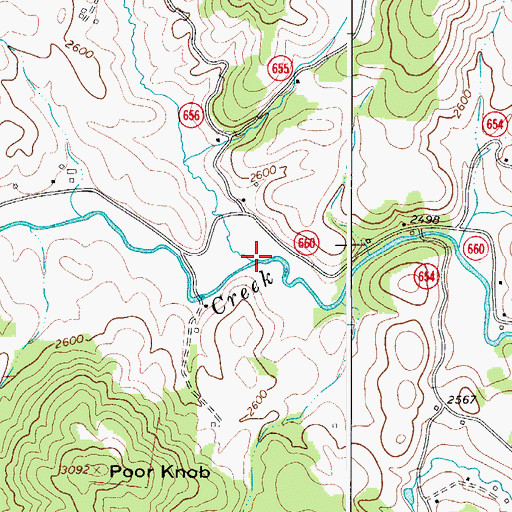 Topographic Map of Turkey Fork, VA