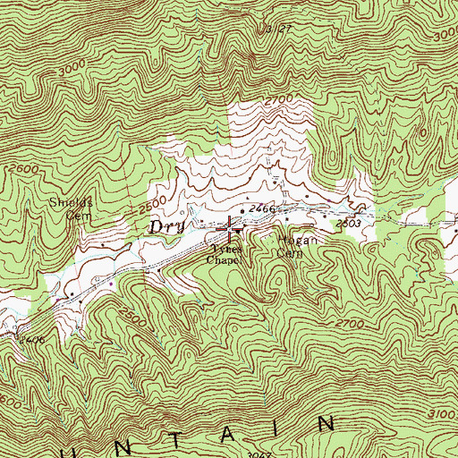 Topographic Map of Tynes Chapel, VA
