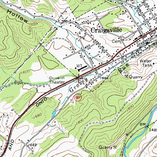 Topographic Map of Wallace Draft, VA