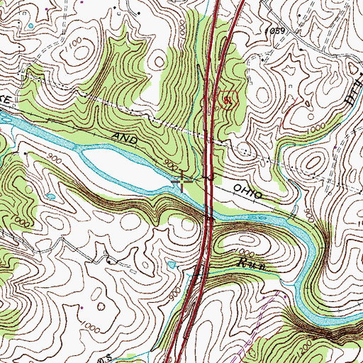 Topographic Map of Warm Run, VA