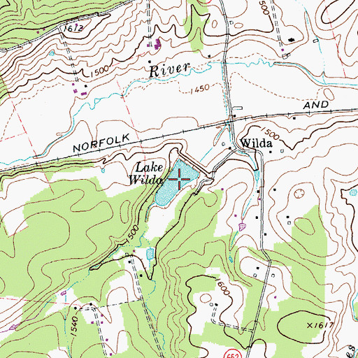 Topographic Map of Lake Wilda, VA