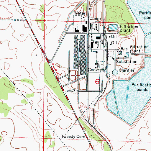 Topographic Map of Lyle Cemetery, AL
