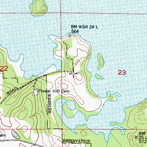 Topographic Map of Mallard-Fox Creek Wildlife Management Area, AL