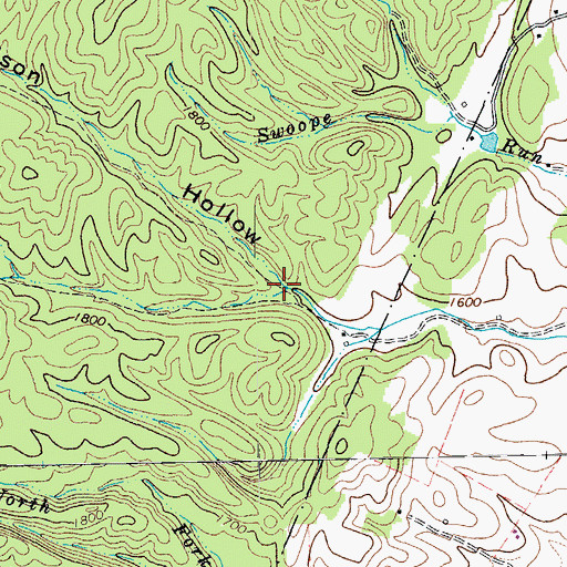 Topographic Map of Wilson Hollow, VA