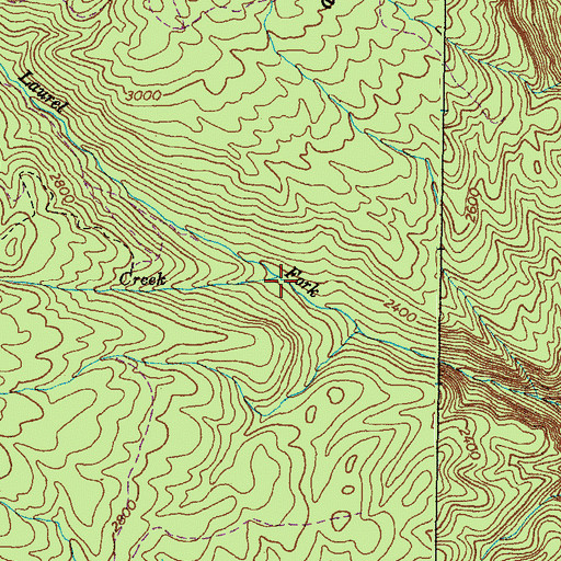 Topographic Map of Wolf Creek, VA