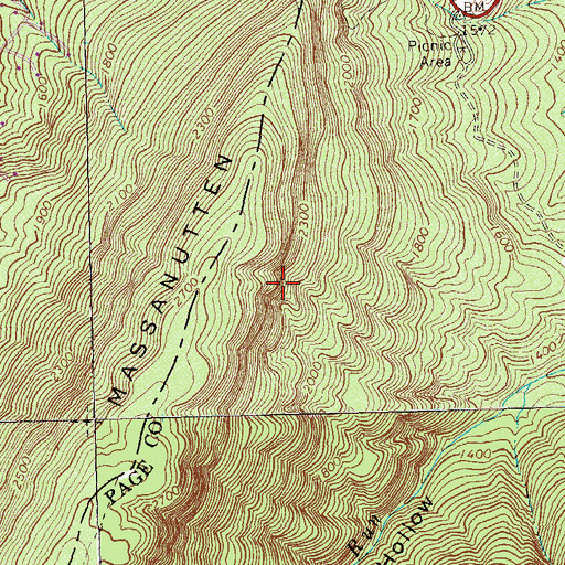 Topographic Map of Yellow Cliffs, VA